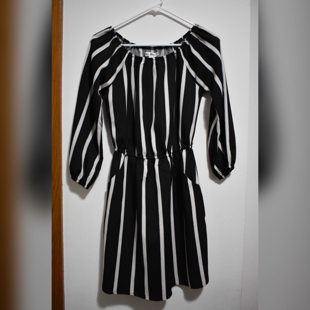 Black and white dress